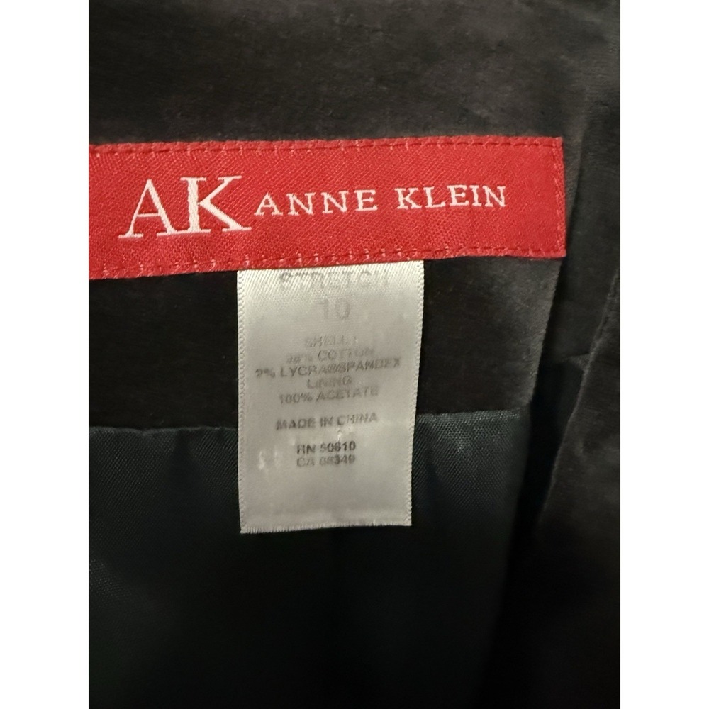 Anne Klein Velvet Blazer Jacket Gray Stretch Office Preppy Work Button Pocket 10 - Picture 8 of 13